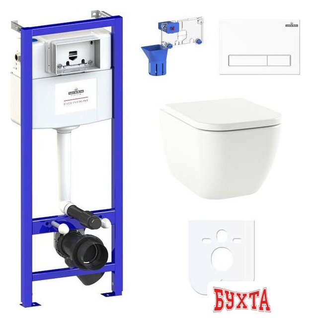 Унитаз подвесной Lavinia Boho Relfix One Compacto 7 в 1 87040061 (белый пластик)