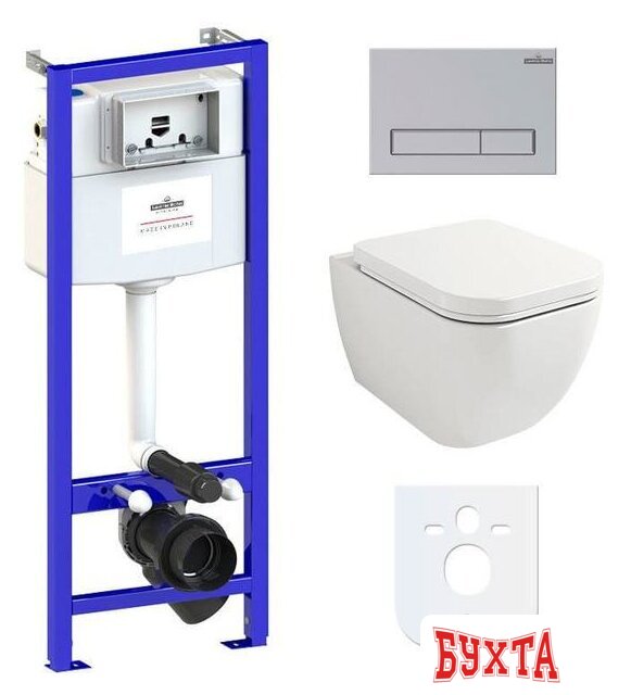 Унитаз подвесной Lavinia Boho Relfix One Compacto 6 в 1 77040063 (матовый пластик)