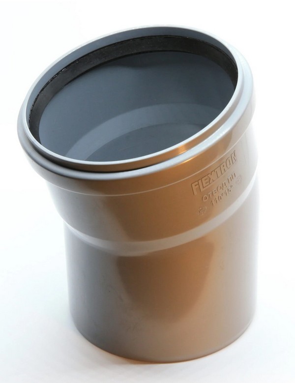 Отвод 110 х 15 с кольцом, страна ввоза-Российская Федерация