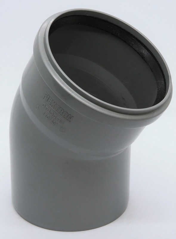Отвод 110 х 30 с кольцом, страна ввоза-Российская Федерация