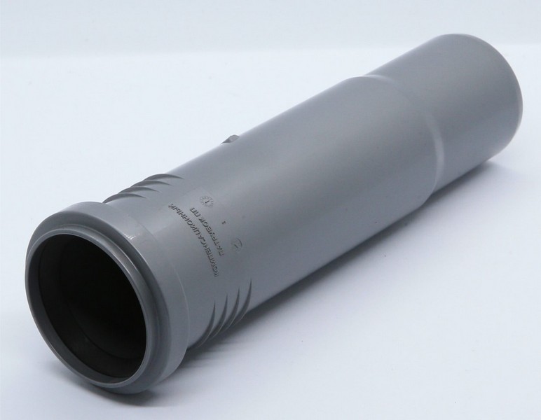 Патрубок компенсационный D 50  серый, страна ввоза-Российская Федерация