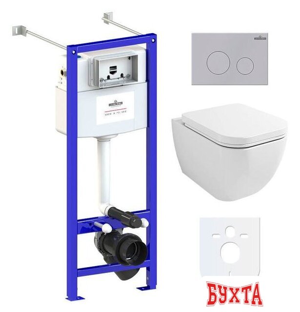 Унитаз подвесной Lavinia Boho Relfix One Compacto 6 в 1 77050151 (матовый пластик)