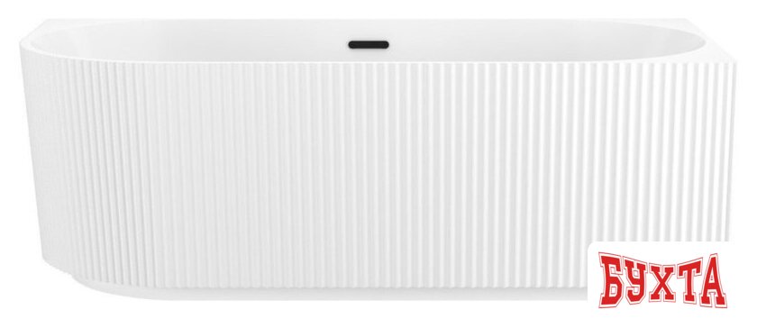 Ванна Wellsee Festive Fox 150x75 28730503R (пристенная ванна (правая) белый глянец, экран, ножки, сифон-автомат матовый черный)