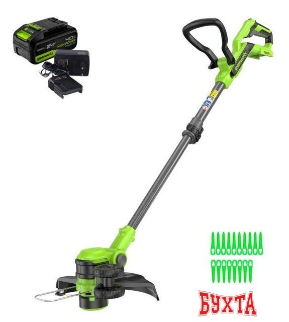 Триммер Greenworks G24LT301K4 2113207UB (с 1-им АКБ)