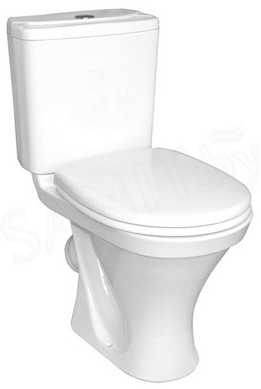 ЦБ-00071510, Унитаз-компакт "Нева" стандарт (арматура 1-режим. "Уклад", сид. полипр, крепление), бел