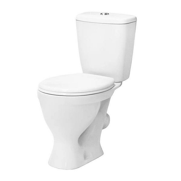 ЦБ-00057189, Унитаз-компакт "Эталон" стандарт (арматура 1-режим. "Уклад", сид. полипр, косой выпуск,