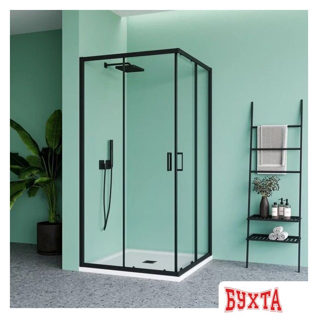 Душевая стенка Benetto BEN_901_BL_C 1950x900x900