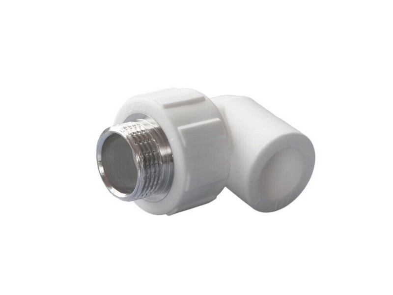 Политэк, Угольник комб. 32х1" нар. р. PPRC (СЕРЫЕ), стр. пр. Россия