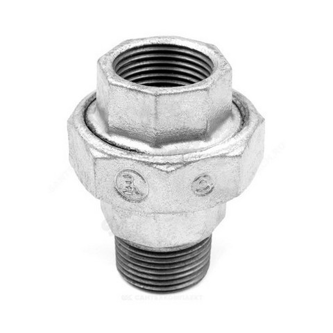 Соединитель разборный чугун. оцинк. МР Ду 40 (1 1/2") Fittex PLUS (00067397), Китай