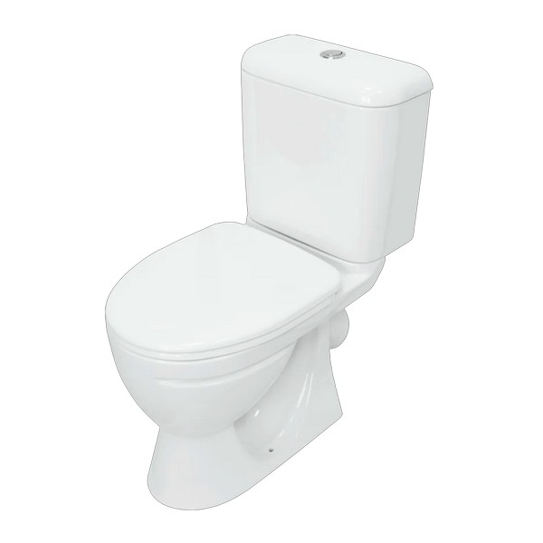 ЦБ-00055747, Унитаз-компакт "Стандарт" стандарт (арматура 1-режим. "Уклад", сид. полипр, крепление),