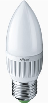 Лампа светодиодная C37 СВЕЧА 5 Вт 230В E27 2700К Navigator, арт.82 516