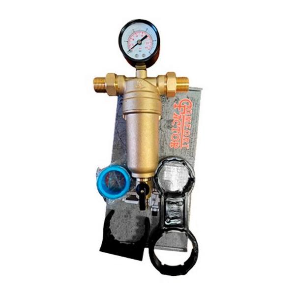 Фильтр тонкой очистки с манометром 1/2-3/4 FTO2