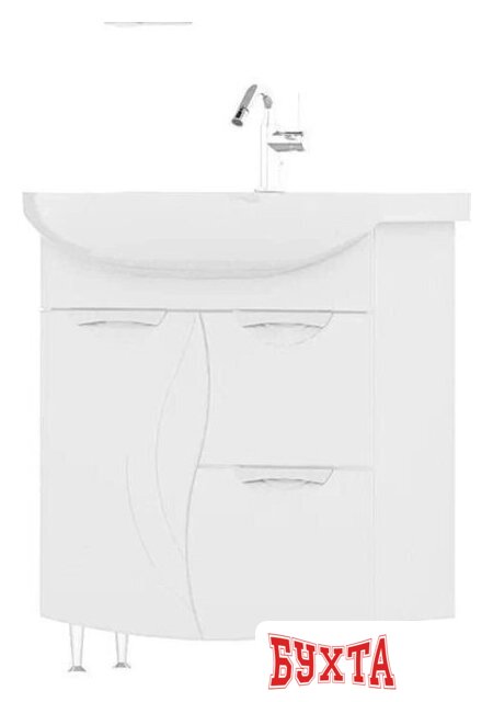 Мебель для ванных комнат Volna Тумба Adel 70.1D.2Y с умывальником Балтика