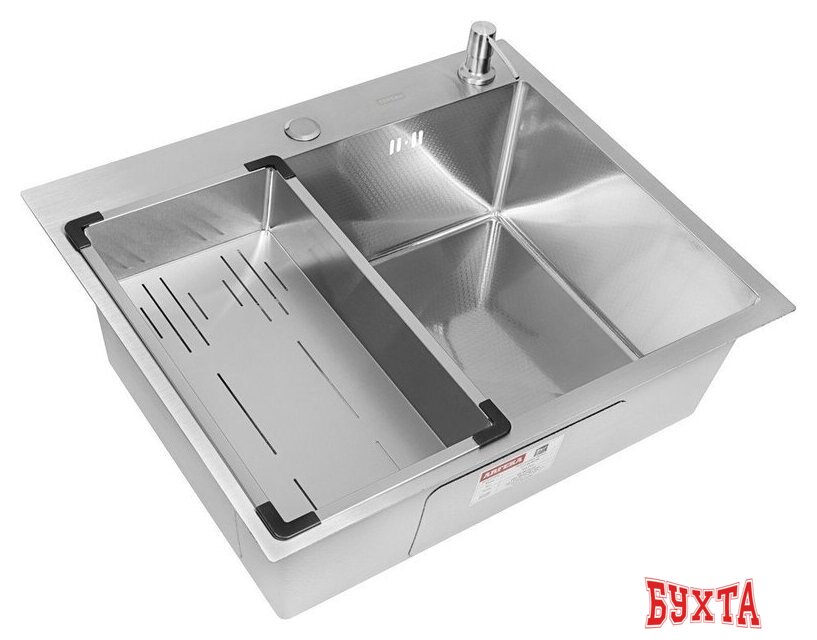 Кухонная мойка ARFEKA Eco AR мойка 600*500, коландер G, дозатор Satin Decor