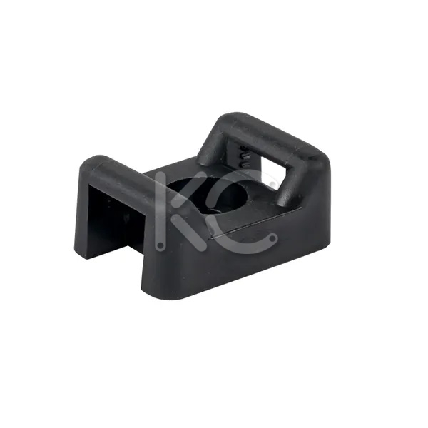 Площадка под хомуты (22x16) с монтажным отверстием М4 черная (уп./100шт) КС, арт.93315