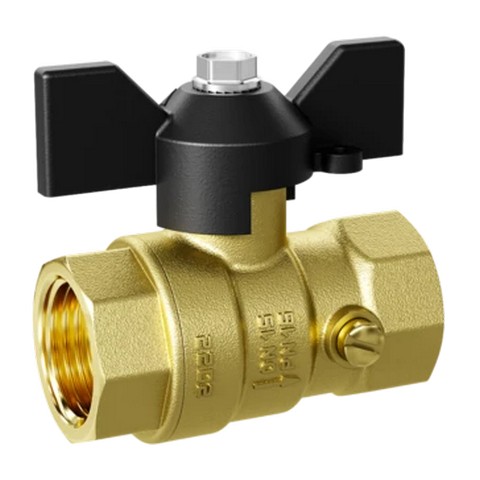 LD 44.342.15.20, Кран шаровой латунный для манометра LD Pride 44.15.В-В.2М.Б Ду 15 М20 Ру 40 бабочка