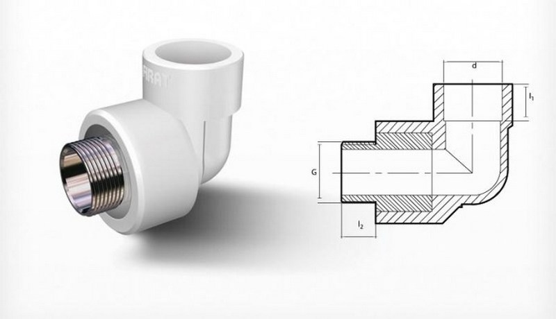 П/П Отвод комб. НР 20х1/2" FIRAT (77974020127 / 00008956), Турция