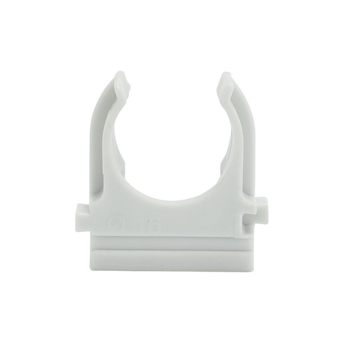 Крепеж-клипса для трубы с фиксатором ПВХ/ПНД 20мм, 100шт, ЭРА