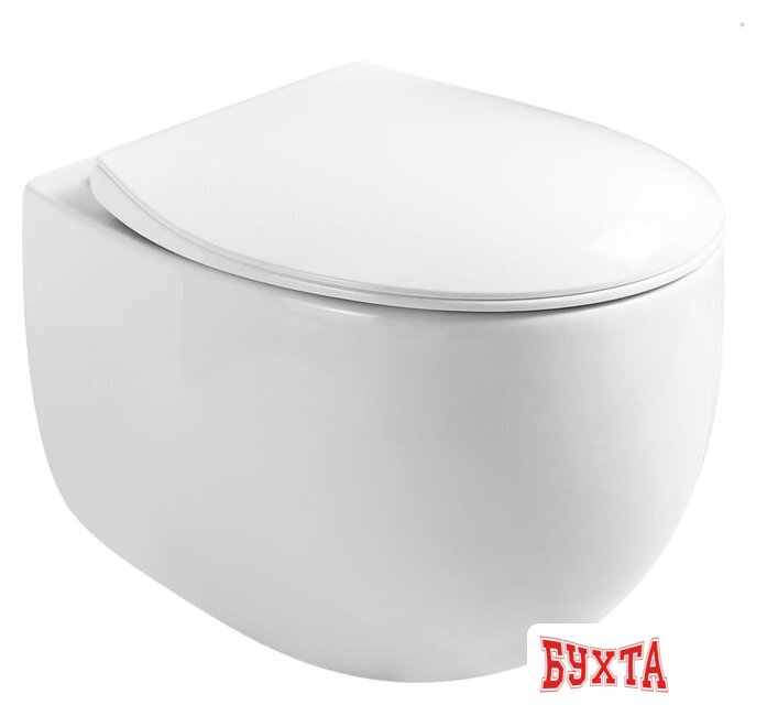 Унитаз подвесной Roxen EGG 530170-01 Rimless Soft Close NC