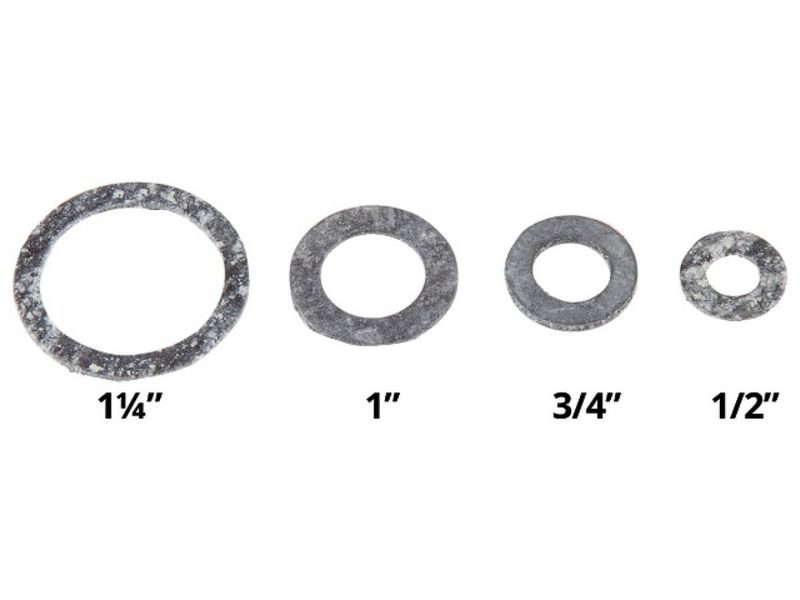 Прокладка паронитовая 1 1/4" 42х33 радиаторная h=2мм, арт.2-0026