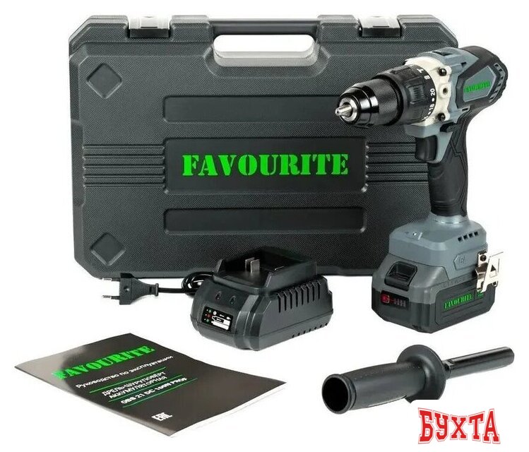 Ударная дрель-шуруповерт Favourite OBS 21 DC 100N Prof (с 1-им АКБ, кейс)