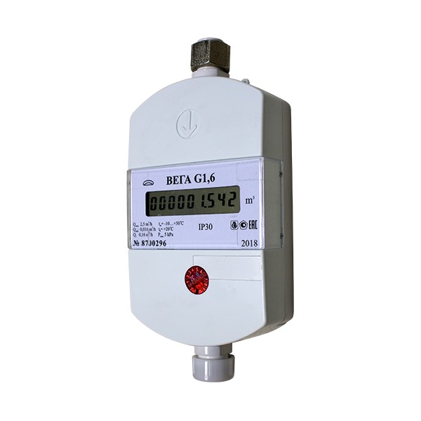 Счетчик газа бытовой БелОМО Вега G2.5 / 8345-01, страна производитель БЕЛАРУСЬ
