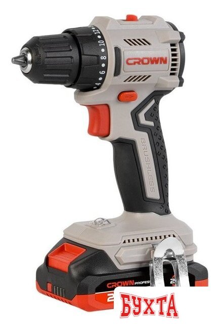 Дрель-шуруповерт Crown CT21131XS-2 BMC (с 2-мя АКБ, кейс)