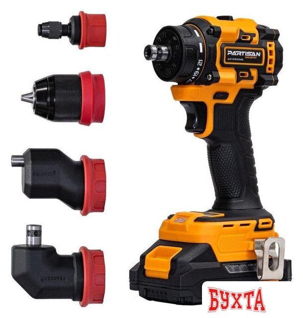 Дрель-шуруповерт Partisan AD-2150QBL (с 2-мя АКБ, кейс)