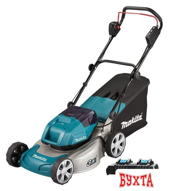 Газонокосилка Makita DLM460PT2 (с 2-мя АКБ)