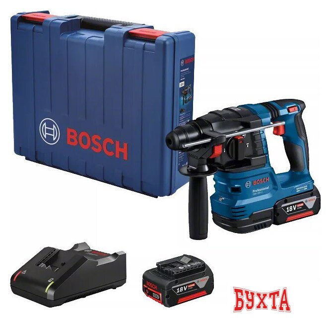 Перфоратор Bosch GBH 185-LI Professional 0611924021 (с 2-мя АКБ, кейс)