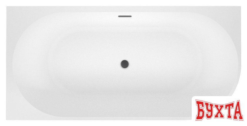Ванна Wellsee Excellence Pro 150x73 28760603R (пристенная ванна (левая) белый глянец, экран, ножки, сифон-автомат матовый черный) 4
