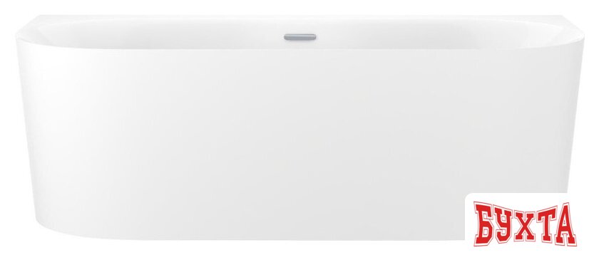 Ванна Wellsee Collaro 180x80 28910201R (пристенная ванна белый глянец, экран, ножки, сифон-автомат хром)