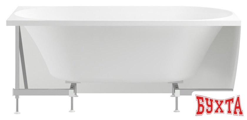 Ванна Wellsee Belle Spa 150x75 235701001 (пристенная ванна (левая) белый глянец, экран, каркас, сифон-автомат хром) 3