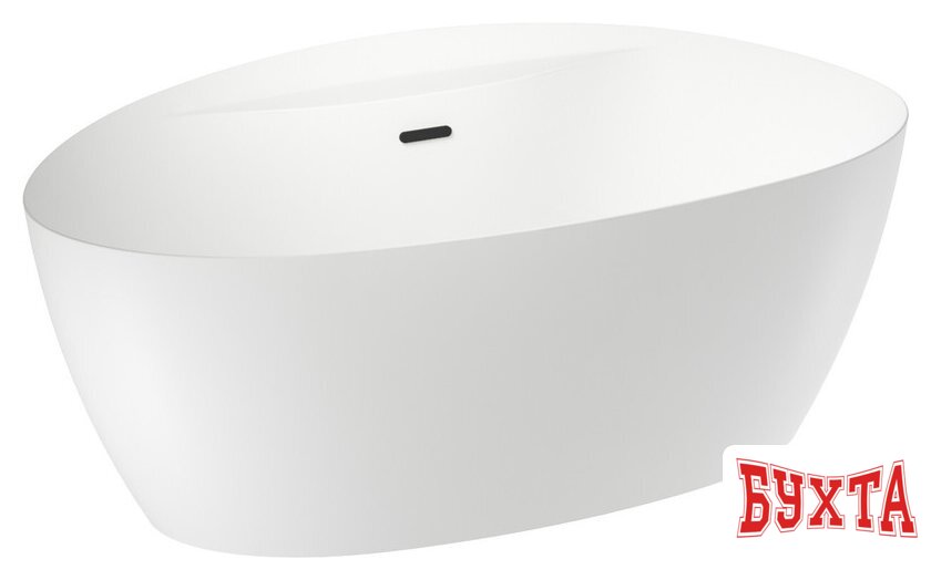 Ванна Wellsee L’aster 175x85 236301003 (отдельностоящая ванна белый глянец, экран, ножки, сифон-автомат матовый черный) 2