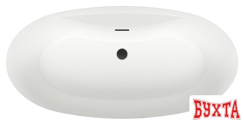 Ванна Wellsee L’aster 175x85 236301003 (отдельностоящая ванна белый глянец, экран, ножки, сифон-автомат матовый черный) 4