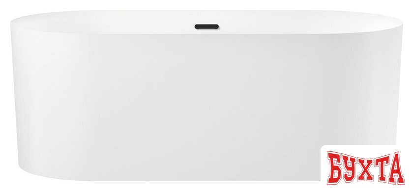 Ванна Wellsee Chalice Perfection 166x77 230601003 (отдельностоящая ванна белый глянец, экран, ножки, сифон-автомат матовый черный)