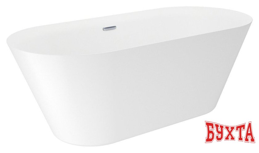 Ванна Wellsee Cute Twin R 168x75 23840101R (отдельностоящая ванна белый глянец, экран, ножки, сифон-автомат хром) 2