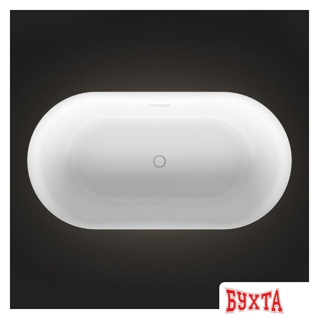 Ванна Wellsee Chic Riviera 170x76 23680502R (отдельностоящая ванна с подсветкой белый глянец, экран, ножки, сифон-автомат глянцевый белый) 4