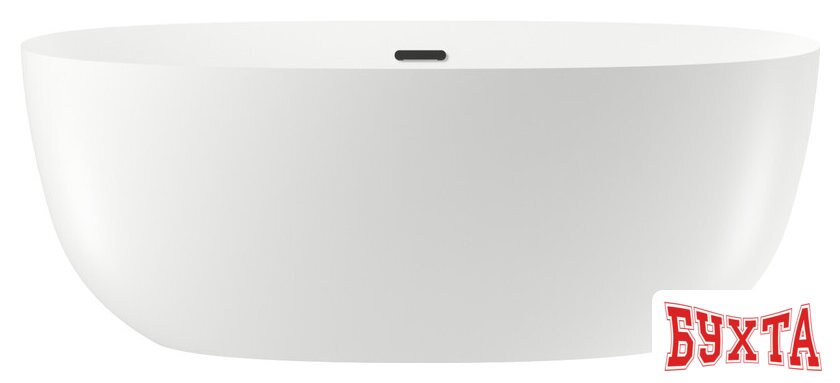 Ванна Wellsee Éclatant 159x74 231301003 (отдельностоящая ванна белый глянец, экран, ножки, сифон-автомат матовый черный)