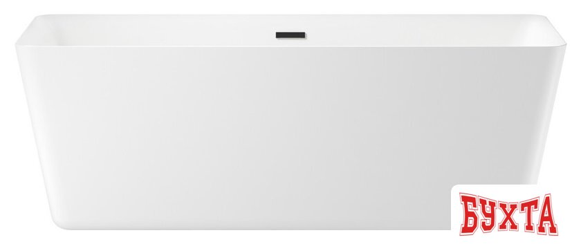 Ванна Wellsee DeSire 175,5x76 231503003 (отдельностоящая ванна белый глянец, экран, ножки, сифон-автомат матовый черный)