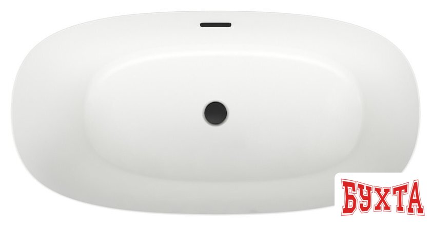 Ванна Wellsee Câlin 140x70 230201003 (отдельностоящая ванна белый глянец, экран, ножки, сифон-автомат матовый черный) 4