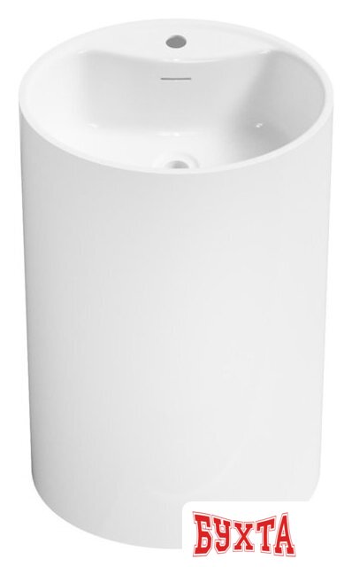 Умывальник Wellsee Coquillage 232801000 (отдельностоящий, с отверстием под смеситель, цвет глянцевый белый) 2