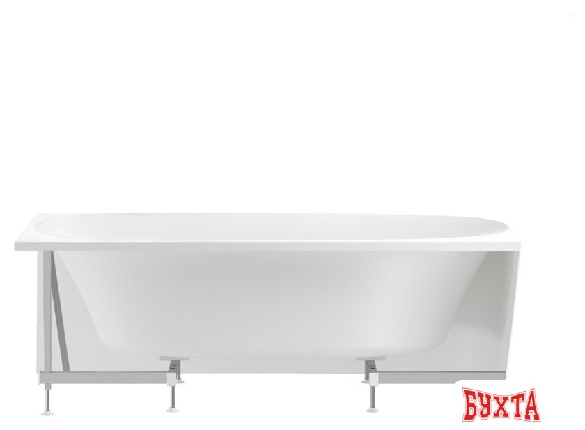 Ванна Wellsee Belle Spa 2.0 170x75 235805001 (пристенная ванна (левая) белый глянец, экран, каркас, сифон-автомат хром) 3