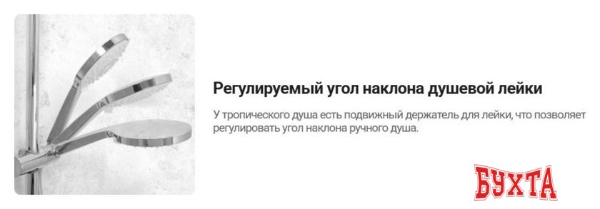 Душевой гарнитур Deante Arnika Steel NQA F41K 4