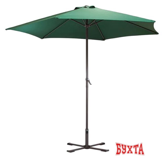 Садовый зонт Ecos GU-03 (зеленый, с подставкой)