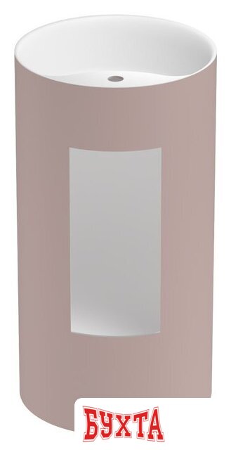 Умывальник Wellsee Chalice Perfection 230630000 (отдельностоящий, с отверстием под смеситель, цвет матовый светло-розовый/глянцевый белый) 3