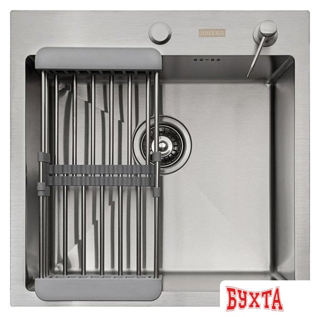 Кухонная мойка ARFEKA ECO AR мойка 500*500, коландер, дозатор SATIN 3