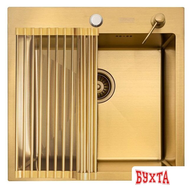Кухонная мойка ARFEKA ECO AR мойка 500*500, роллер-мат, дозатор Gold 2