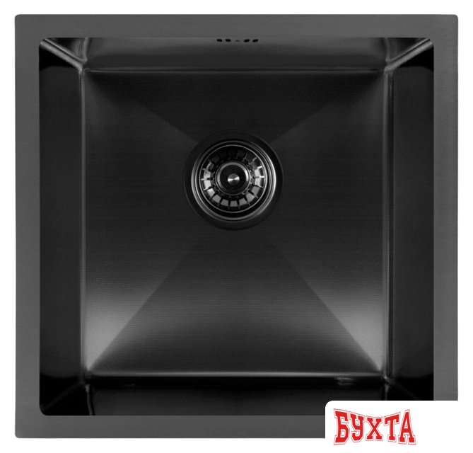 Кухонная мойка ARFEKA ECO AR 450*450 BLACK PVD NANO DECOR MILLET GRAINS