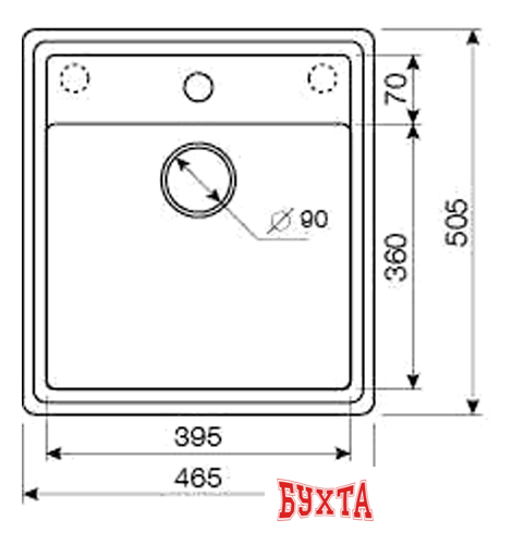 Кухонная мойка ZorG Como 46 (слоновая кость) 2